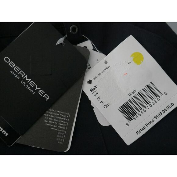 Obermeyer Women’s Malta Bib Overalls Black Waterproof Insulated Snow Ski Size 6 - Picture 8 of 10